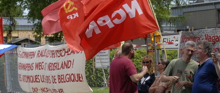 Blockade des Luftwaffenstützpunktes Büchel im Mai 2016  (Foto: Tom Brenner)