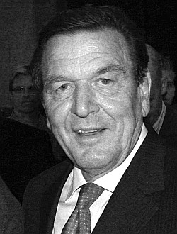 … sein Vorbild, der rechte deutsche Sozialdemokrat Gerhard Schröder