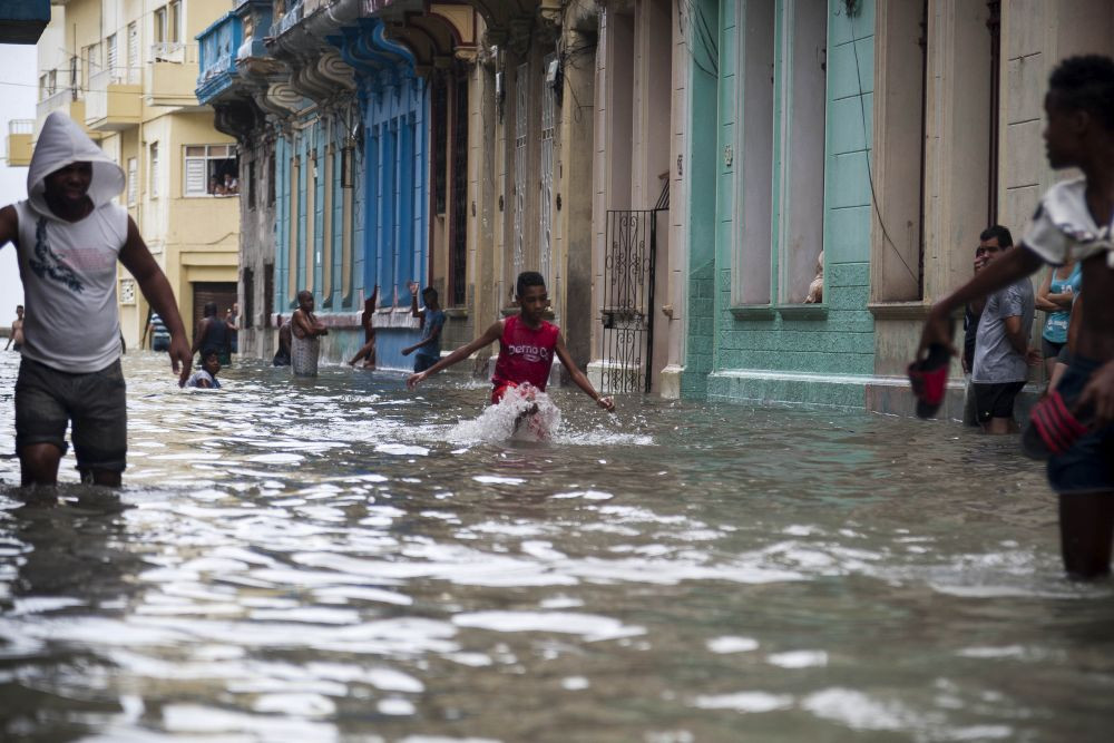 Überschwemmung in Havanna.