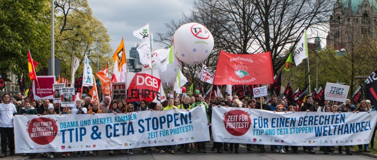Hannover, 23.4.2016: 90000 gegen TTIP  (Foto: redpicture)