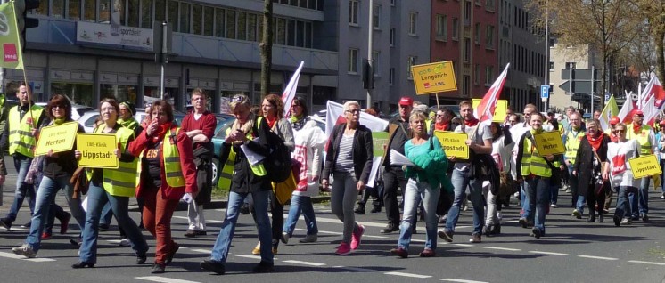 ver.di-Aktionstag in Dortmund am 16. 4. 2016 (Foto: Jochen Killing)