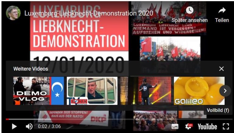 LLLDemo youtube - Film zur Luxemburg-Liebknecht-Demo online! - Blog - Blog