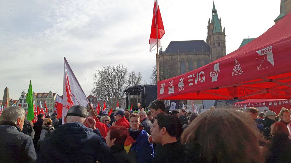 080302 - Großdemonstration in Erfurt - DGB, Erfurt, Gegen Rechte und Faschisten - Wirtschaft & Soziales