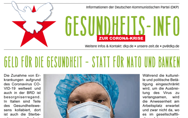 DKP Info Gesundheit 2020 Coronakrise 1 - DKP-Gesundheitsinfo zur Corona-Krise - Coronavirus - Coronavirus