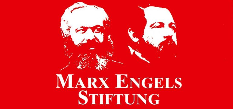 MES Logo - Was Wert hat, trägt ein Preisschild - Marx-Engels-Stiftung - Marx-Engels-Stiftung