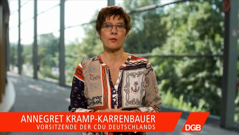 20 09 Bild Screenshot AKK DGB - Solidarität - UZ vom 15. Mai 2020 - UZ vom 15. Mai 2020