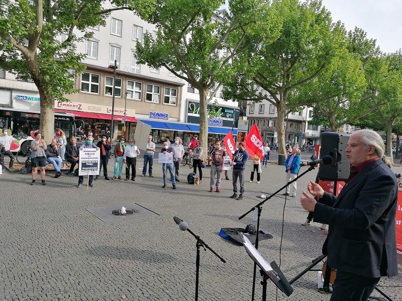 Aachen 2 - Friedensbotschaft - Antifaschismus, Tag der Befreiung - Im Bild