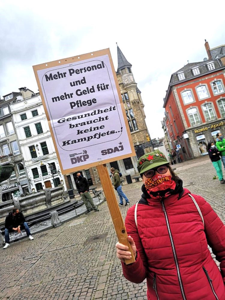 Aachen - Distancing statt Sozialpartnerschaft - 1. Mai - Im Bild