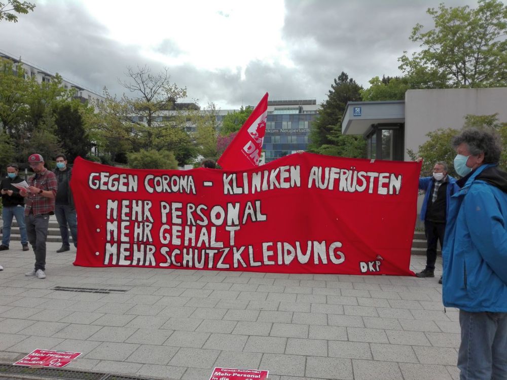 München - Protest im Zeichen der Pandemie - - Wirtschaft & Soziales