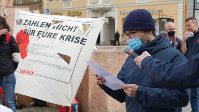 P1160575 - 1. Mai: Trotz Pandemie auf der Straße - 1. Mai - Politik