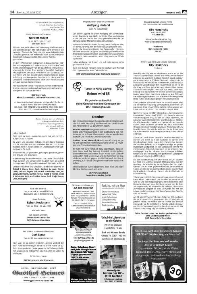 UZ 22 14 - Anzeigen 2020-22 - Anzeigen - Anzeigen