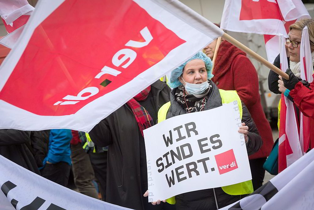 340101 - Klatschen zahlt keine Miete - Tarifrunde, ver.di - Wirtschaft & Soziales