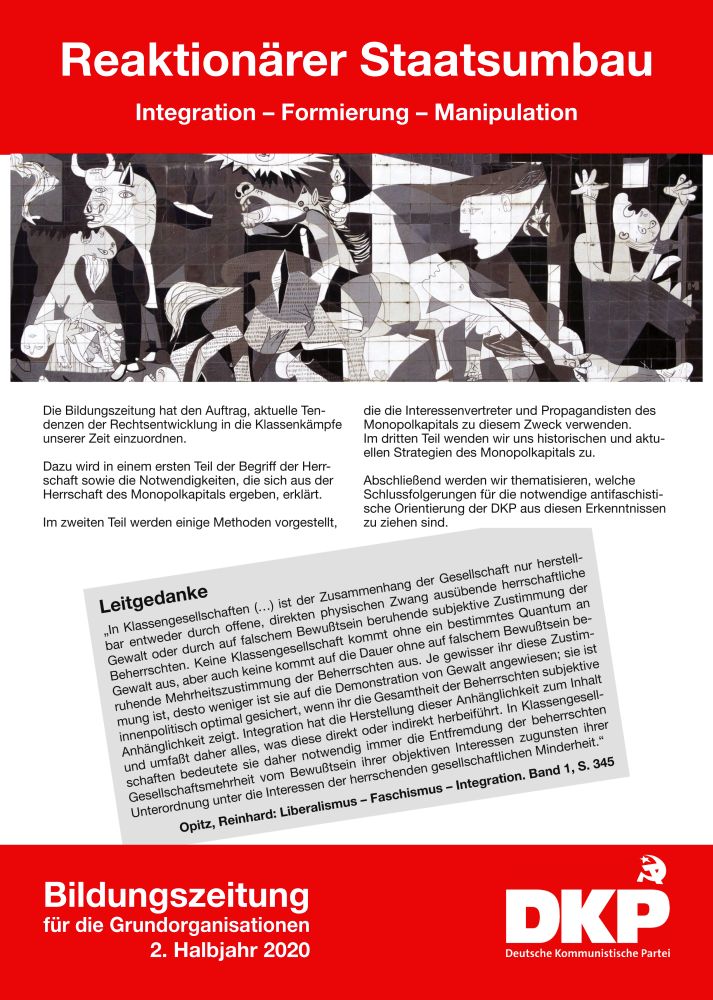 Bildungszeitung 08 2020 Cover - Neue Bildungszeitung erschienen - Bildung, DKP - Aktion