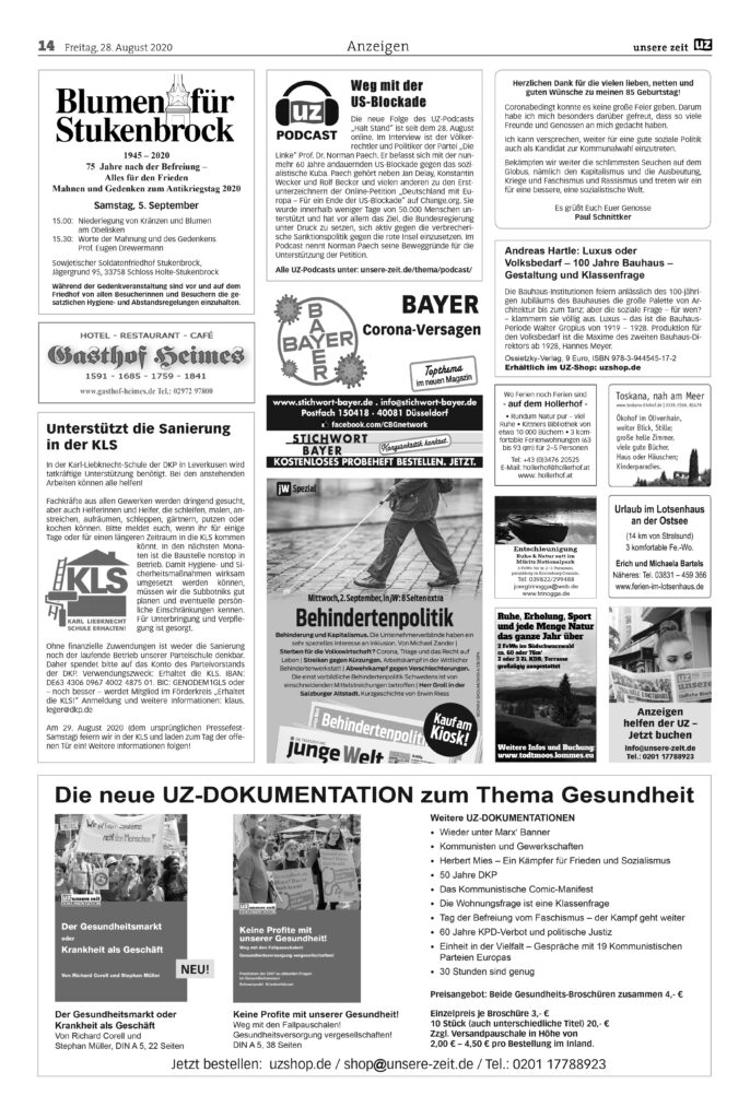 UZ 35 14 - Anzeigen 2020-35 - Anzeigen - Anzeigen