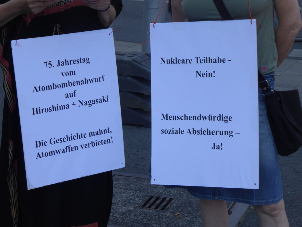 münster2 - DKP-Aktionstage zum 75. Jahrestag der Atombombenabwürfe - Atomwaffen, DKP, Proteste - Blog