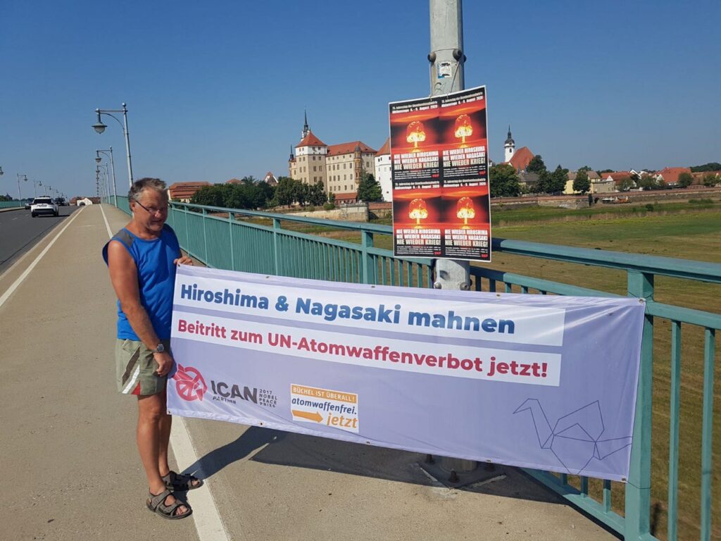 torgau3 1 - DKP-Aktionstage zum 75. Jahrestag der Atombombenabwürfe - Atomwaffen, DKP, Proteste - Blog