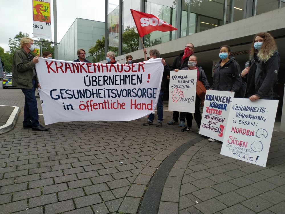 360303 bildmeldung - Spahn in Essen - Gesundheitspolitik, Proteste - Wirtschaft & Soziales