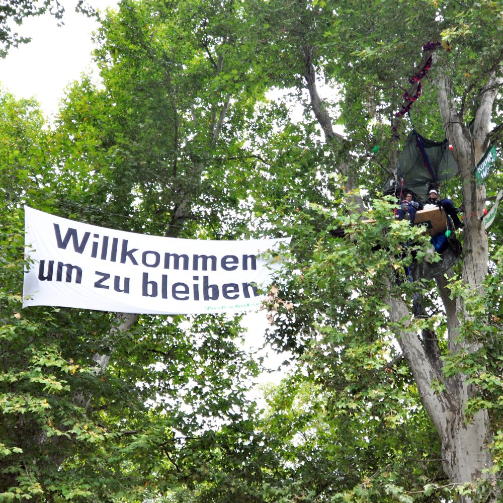 380802 MittlererSchlossgartenRobinWood 2010 09 30 - Schwarzer Donnerstag - Privatisierung, Proteste - Im Bild