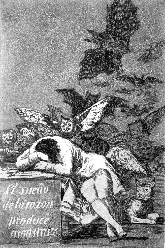 381201 Goya - Zerstörung des Menschen - DKP, Staat - Hintergrund