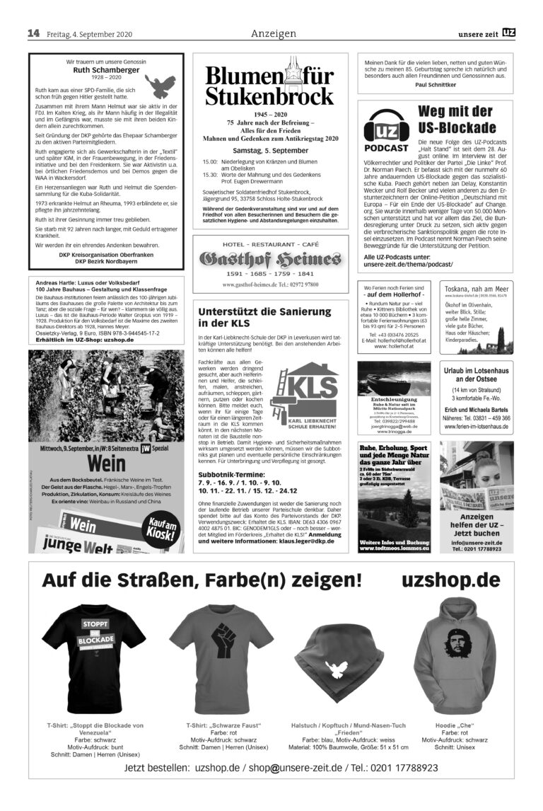 UZ 36 14 - Anzeigen 2020-36 - Anzeigen - Anzeigen