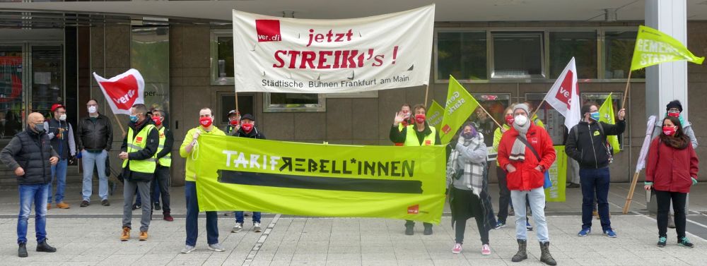 2020 10 13 Warnstreik TV OeD Frankfurt Foto Guelistan Dikmen - Streikbereit - Tarifrunde Öffentlicher Dienst - Im Bild