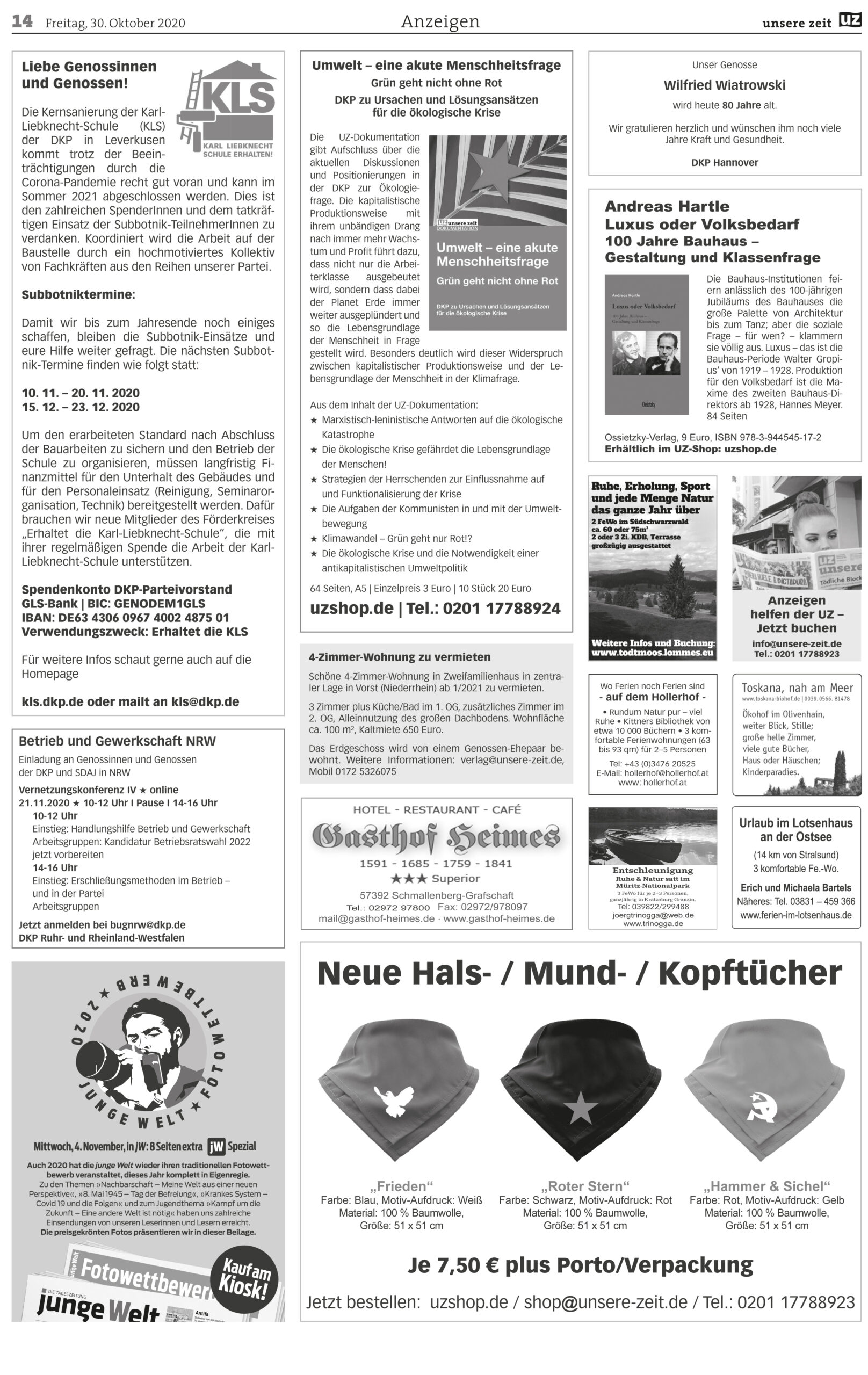 UZ 44 14 scaled - Anzeigen 2020-44 - UZ vom 30. Oktober 2020 - UZ vom 30. Oktober 2020