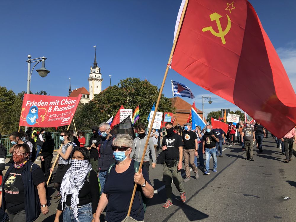 img 4792 - Ein Zeichen für den Frieden - Demonstration, DKP, Friedenskampf - Im Bild