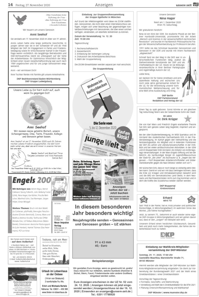 UZ 48 14 - Anzeigen 2020-48 - Anzeigen - Anzeigen