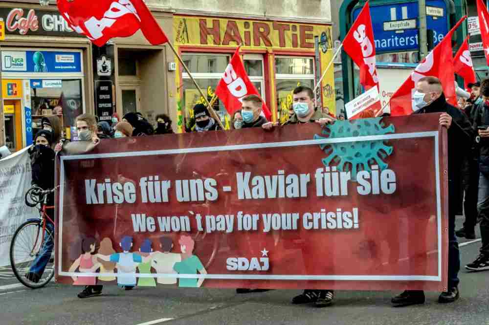 020802 - Rosa & Karl 2021 - Demonstration, Geschichte der Arbeiterbewegung - Im Bild