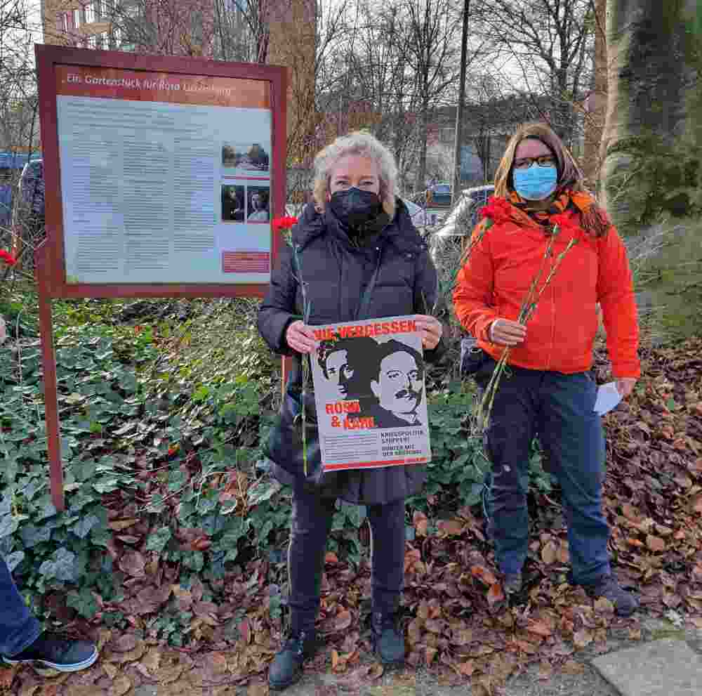 020804 - Rosa & Karl 2021 - Demonstration, Geschichte der Arbeiterbewegung - Im Bild