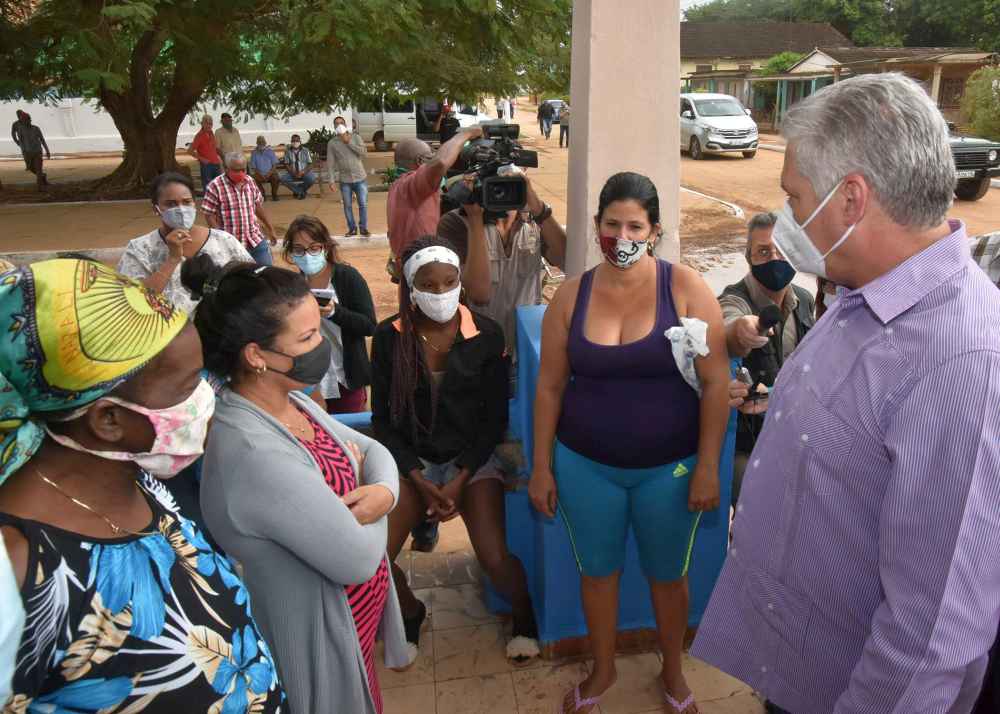 Miguel Díaz-Canel in Matanzas