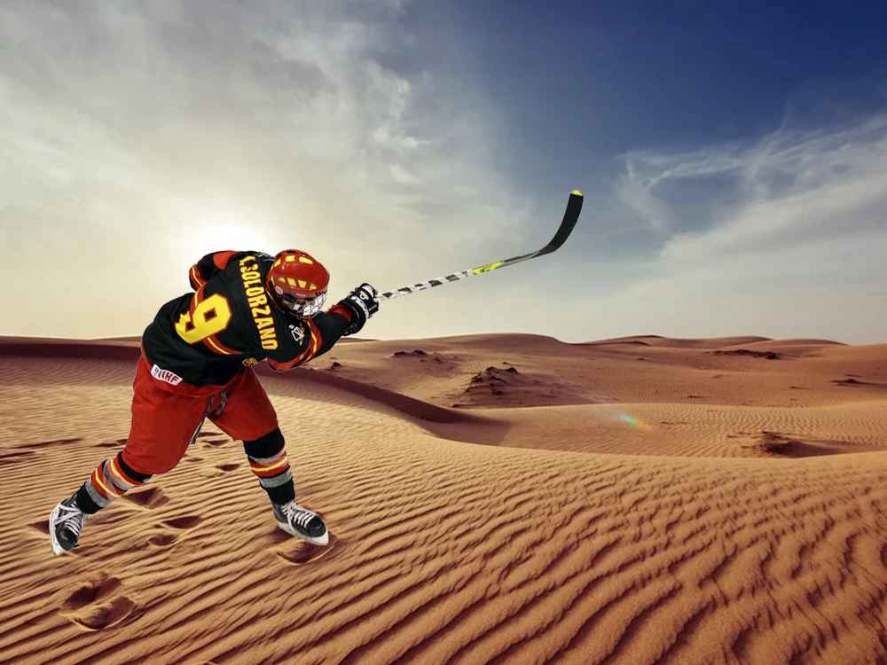 Wueste Eishokey - Eishockey-WM - Belarus, Sport - Im Bild