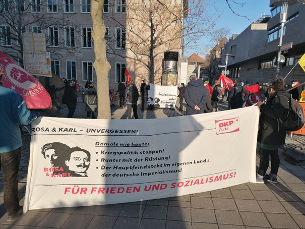 fhdjkgogpjbfbagd - Rosa & Karl 2021 - Demonstration, Geschichte der Arbeiterbewegung - Im Bild