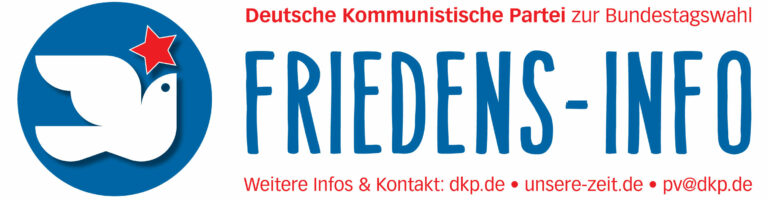 DKP Info Frieden 2021 1 - Das Bomberprogramm stoppen! - Bundestagswahl - Bundestagswahl