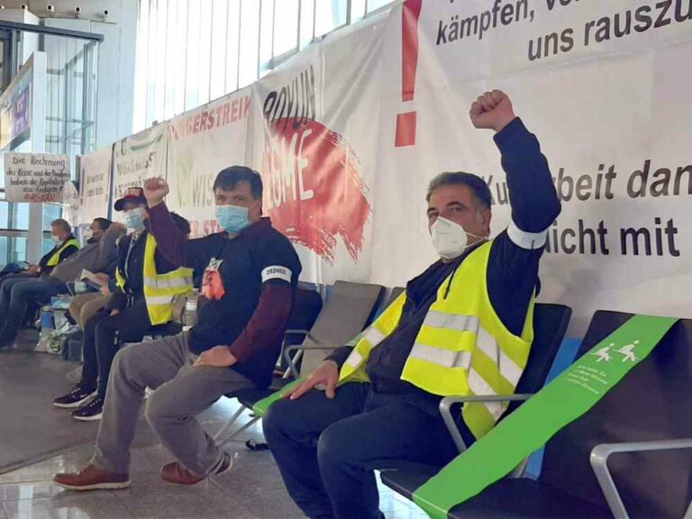 100202 Wisag - Hungerstreik bei WISAG - Arbeitskämpfe - Arbeitskämpfe