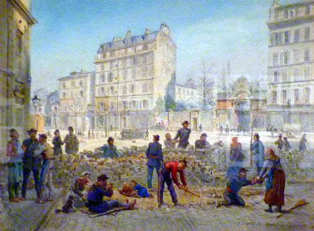 110804 Commune de Paris construction dune barricade - Kommunismus ist möglich - Geschichte der Arbeiterbewegung - Im Bild