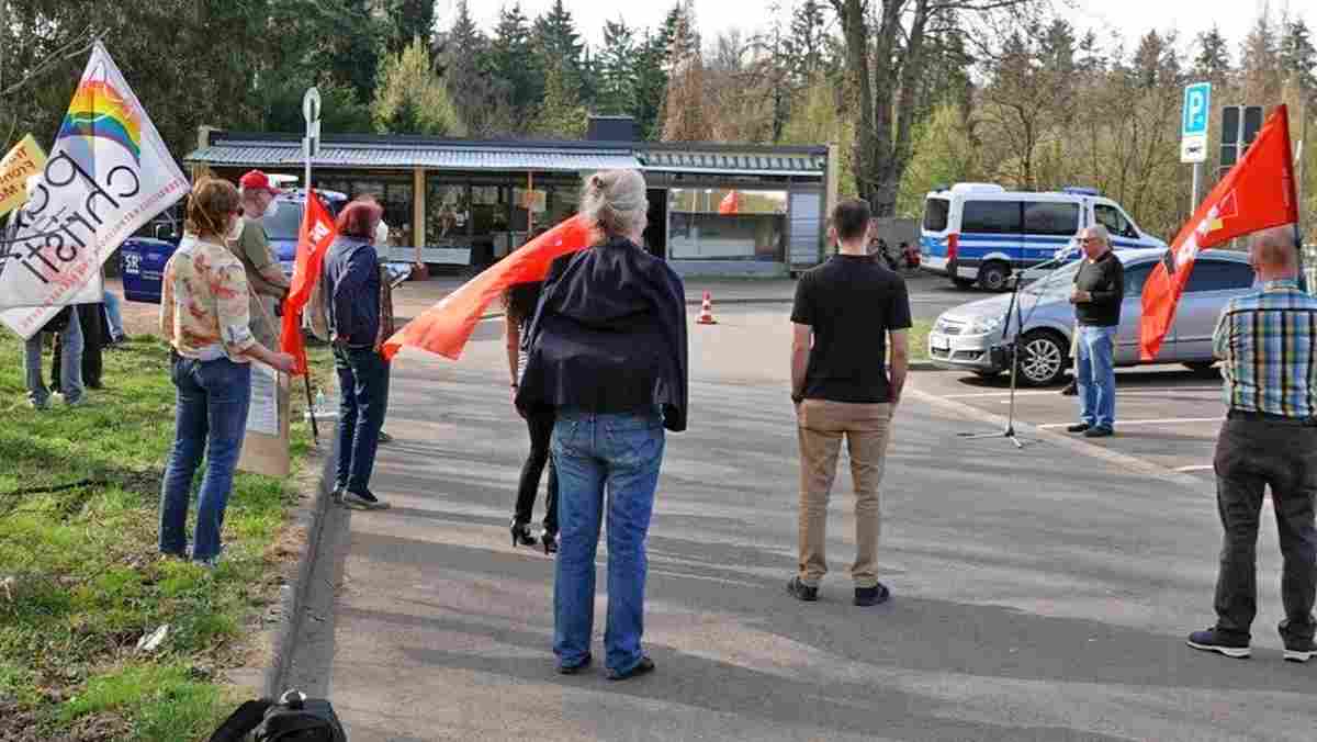 140402 grenze - Kein Profit mit Covid - §nfb, Coronavirus, DKP, Saarland - Politik