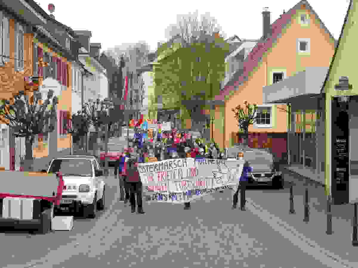 muellheim markgraeferland - Ostermarsch 2021 - Friedenskampf, Ostermarsch - Im Bild