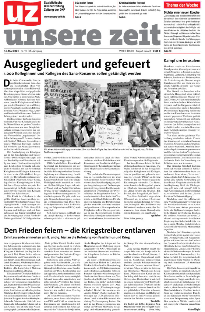 2021 19 1 - Gesammelte Werke - UZ - Zeitung der DKP - Hintergrund