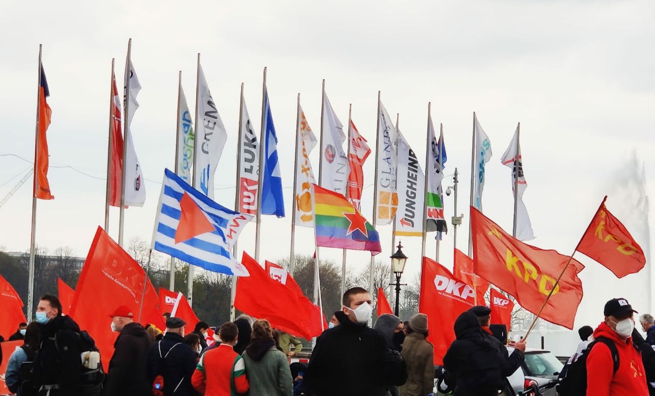 hamburg Jungefernstieg - Der 1. Mai auf der Straße - - Blog, DKP in Aktion