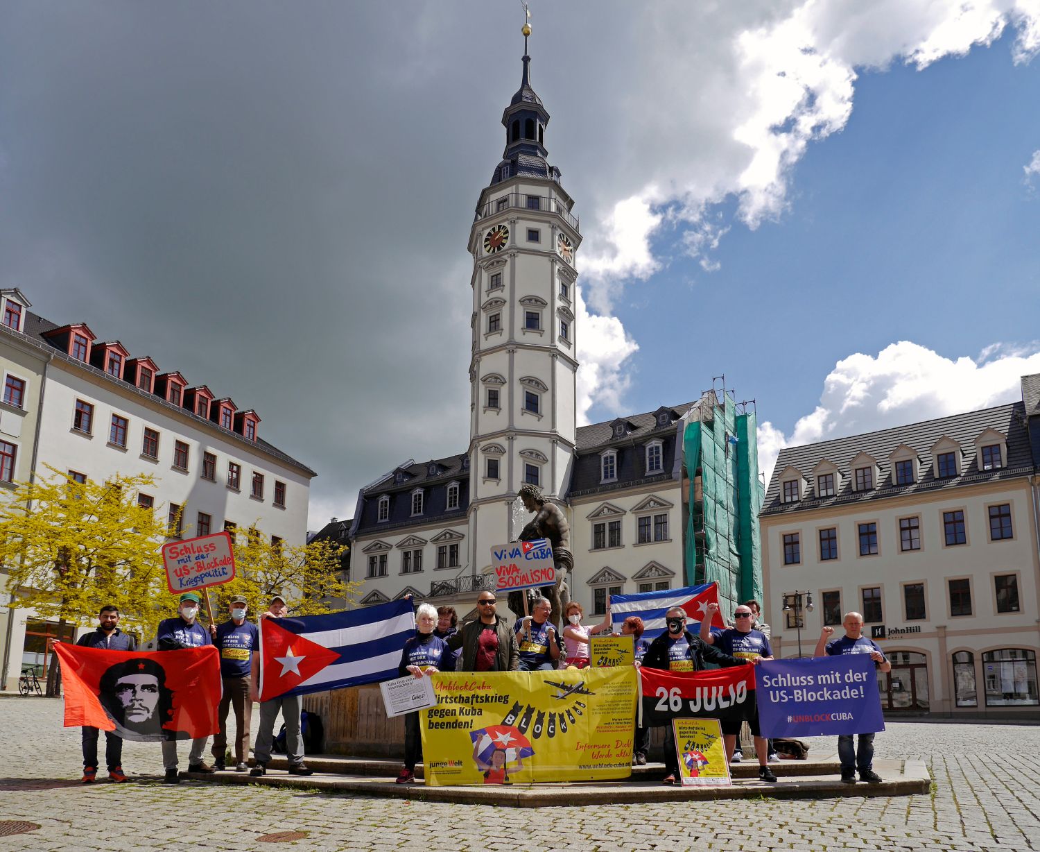 2205Gera soli 17 2 - Unblock Cuba - Internationale Solidarität, unblock Cuba - Politik, Aktion