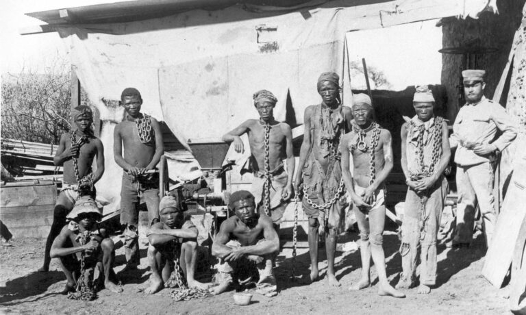 230402 Herero and Nama prisoners - Berlin verzeiht sich Völkermord - BRD, Hereros, Namibia, Völkermord - Internationales