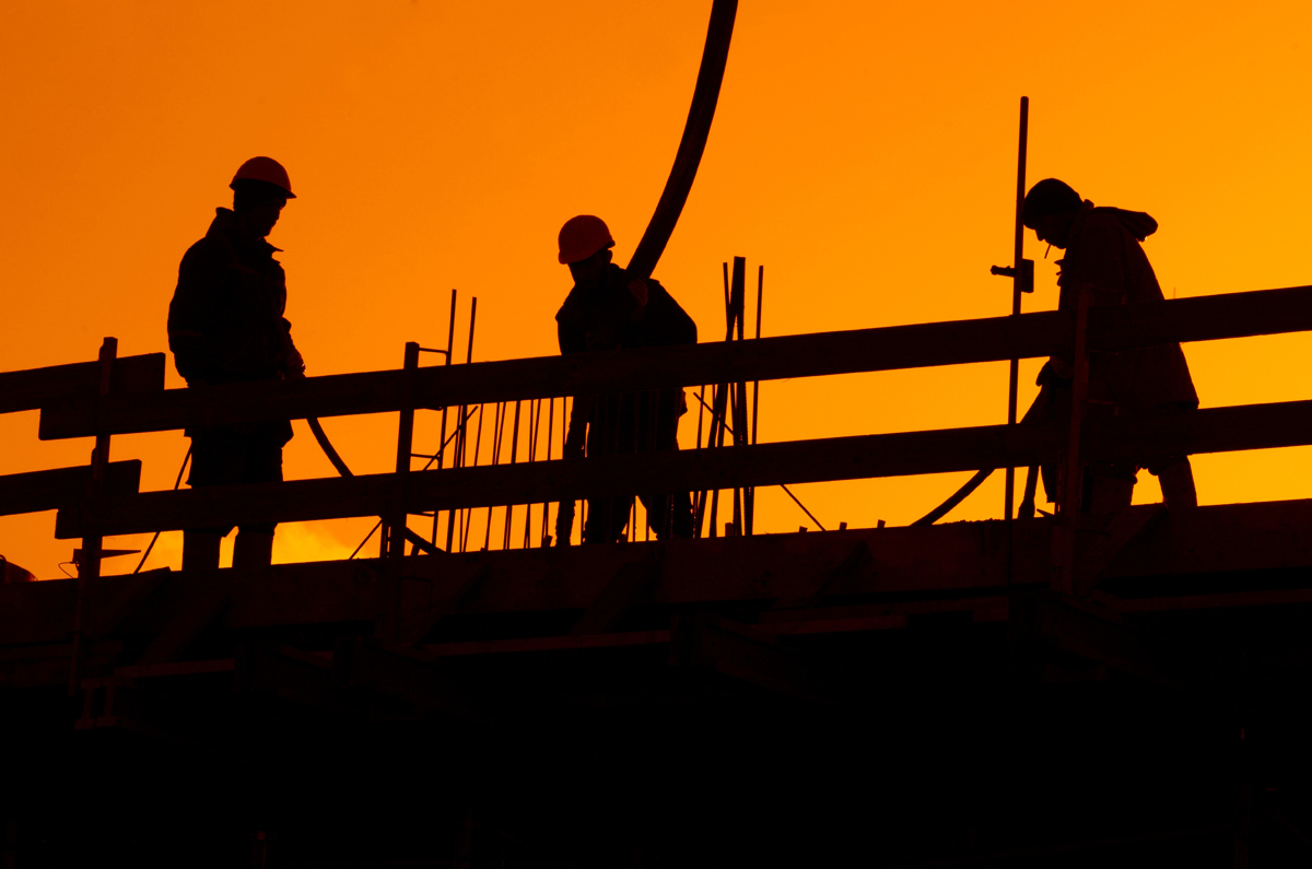 2509 Bild - Tarifrunde für die Beschäftigten im Bauhauptgewerbe - Arbeitskämpfe, Baugewerbe, Tarifkämpfe - Im Bild