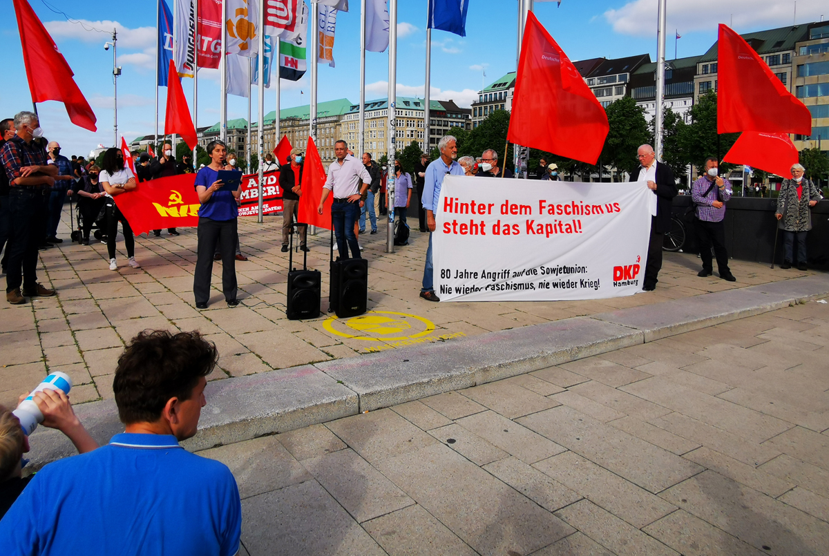260502 hamburg - Gedenken an den Überfall auf die Sowjetunion - Antifaschismus, DKP, Geschichte der Arbeiterbewegung - Politik