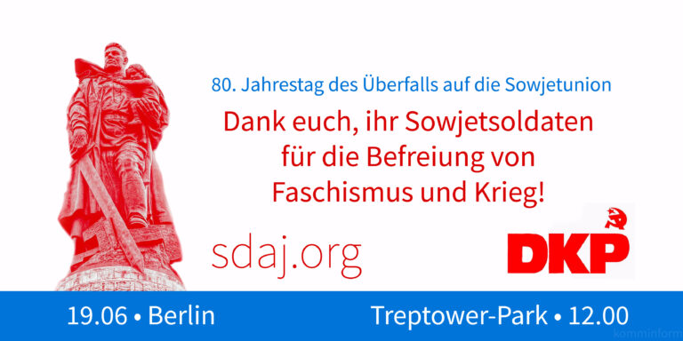 IMG 7285 - Erklärung der DKP zum 80. Jahrestag des Überfalls Hitlerdeutschlands auf die Sowjetunion - Blog - Blog