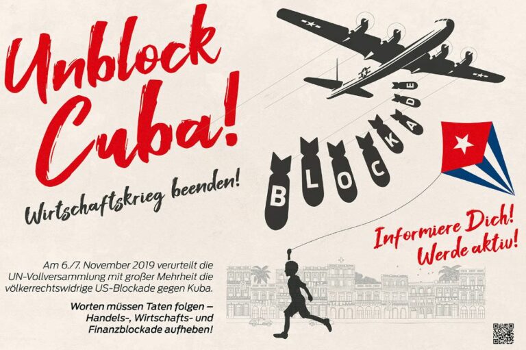 beendet die blockade gegen cuba - Unblock Cuba now - Neues aus den Bewegungen - Neues aus den Bewegungen