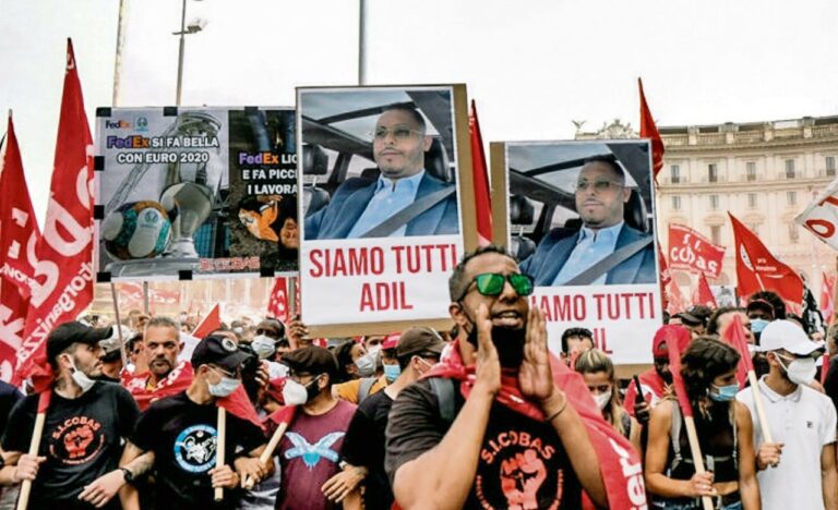 210702 workzeitung proteste italien - Solidarität mit den Streikenden in Italien – in Gedenken an Adil Belakhdim! - Streik - Streik