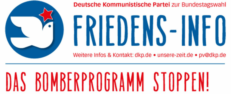 Friedensinfo 08 2021 1 - Friedens-Info: Das Bomberprogramm stoppen - Friedenskampf - Friedenskampf