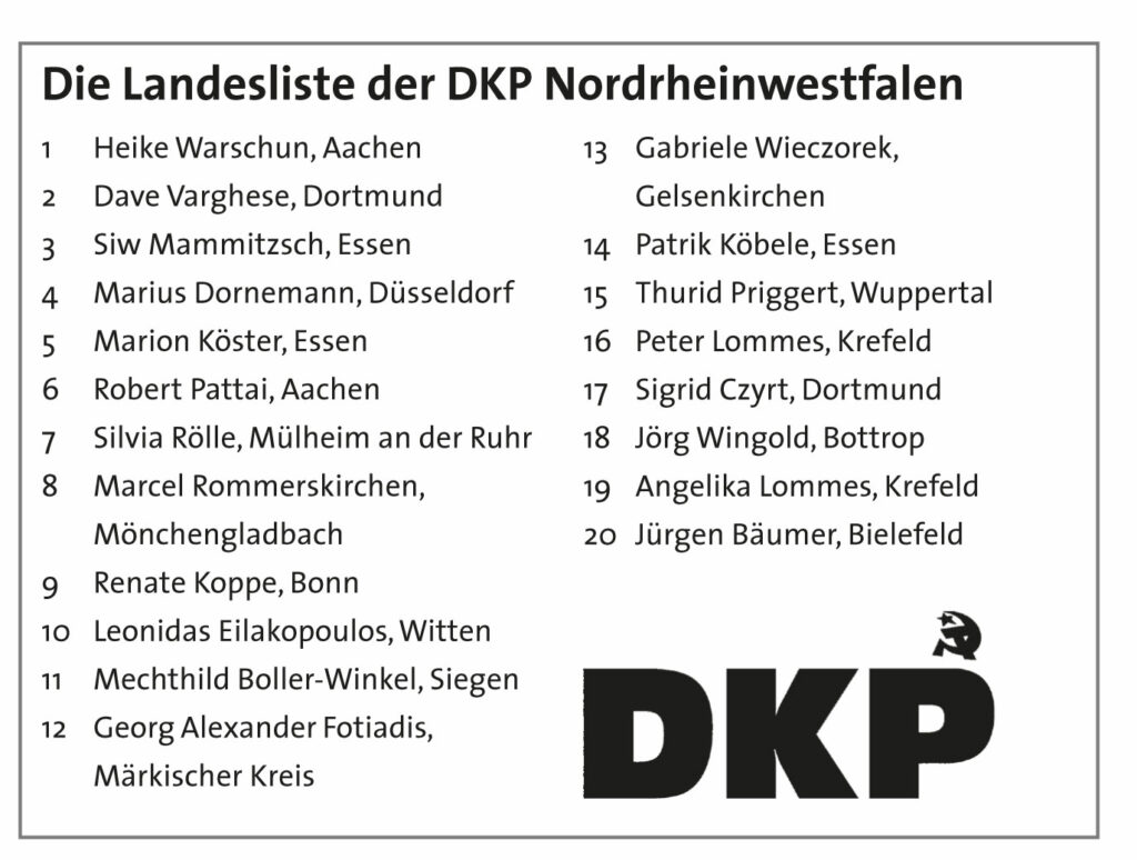 UZ 2021 33 Seite 08 DRUCK - Von A bis Z - Bundestagswahl, DKP, NRW - Hintergrund