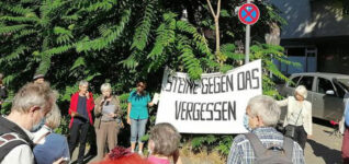 Mutmacher bekommt Stolperstein